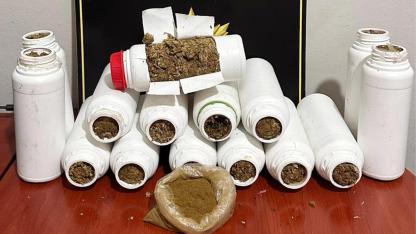 Şanlıurfa'da 7 kilo skunk ele geçirildi