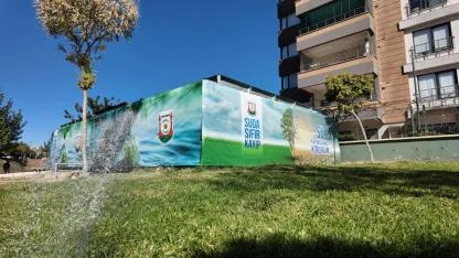 Şanlıurfa'da atık sular yeşil alanları sulamaya başladı