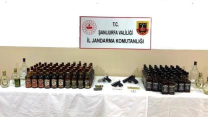 Şanlıurfa'da silah ve sahte içki operasyonu: 1 gözaltı