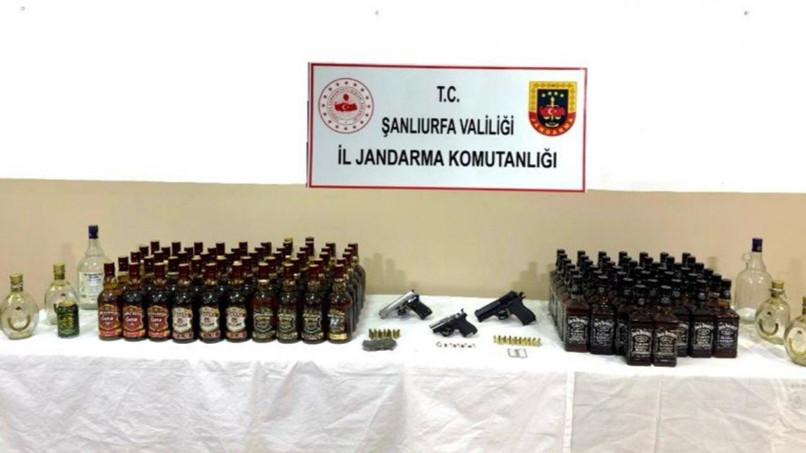 Şanlıurfa'da silah ve sahte içki operasyonu: 1 gözaltı