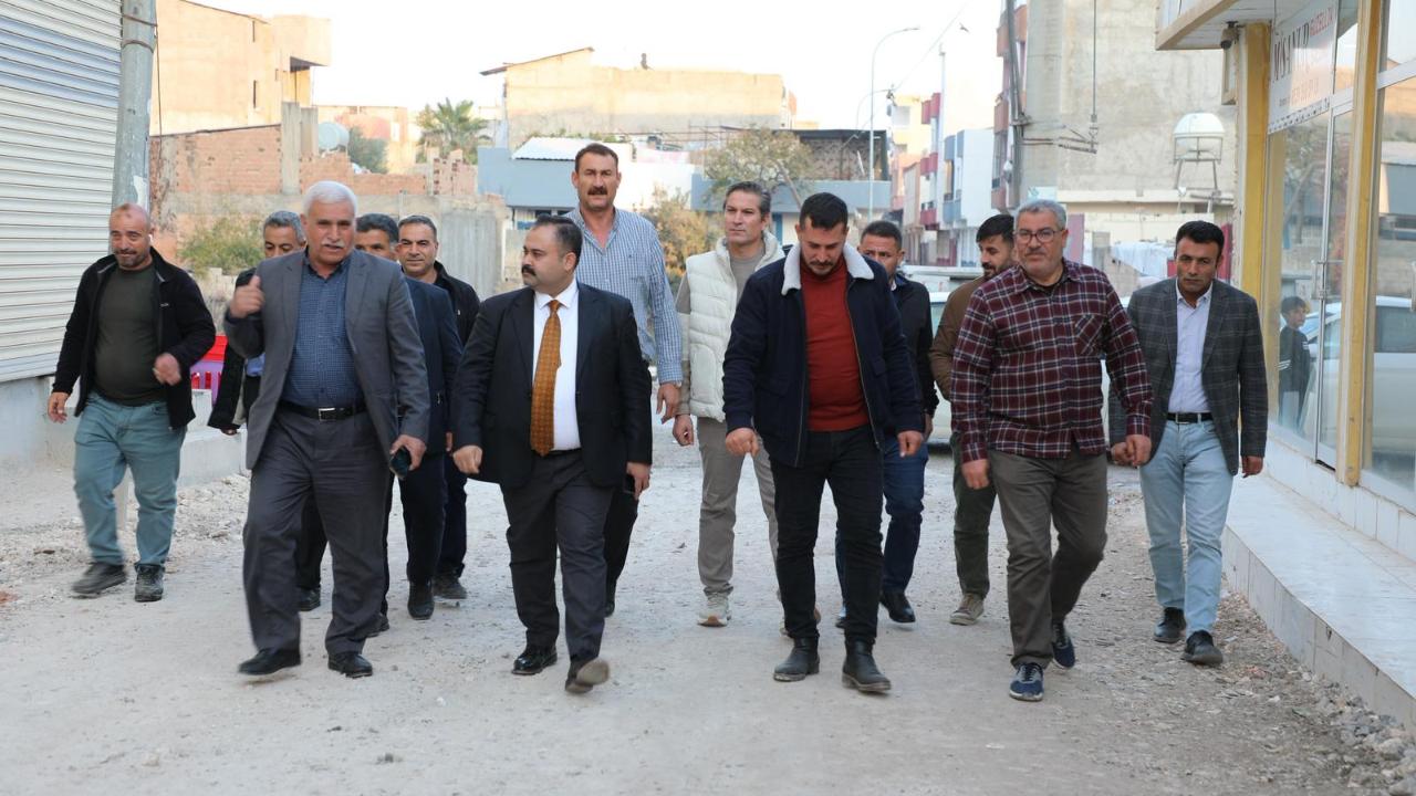 Başkan İnan, Viranşehir’deki yol çalışmalarını sahada denetledi