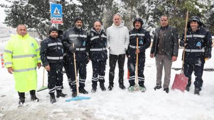 Başkan Kuş: Kar yağışını sevinçle karşıladık