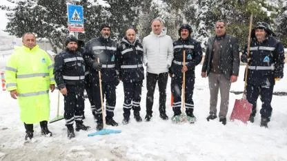Başkan Kuş: Kar yağışını sevinçle karşıladık