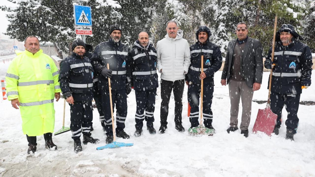 Başkan Kuş: Kar yağışını sevinçle karşıladık