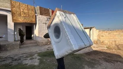 Eyyübiye'de adrese teslim destekler sürüyor