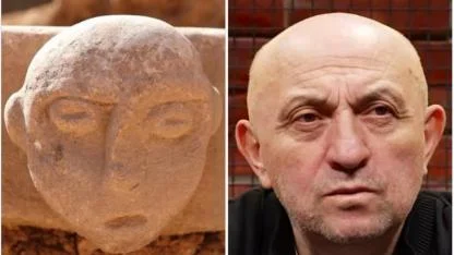 Şanlıurfa'da bulunan 10 bin yıllık heykel Sinan Engin'e benzetildi