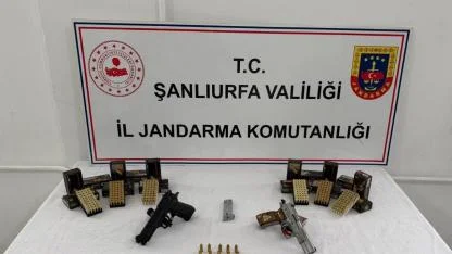 Şanlıurfa’daki operasyonda çok sayıda silah ele geçirildi: 4 gözaltı