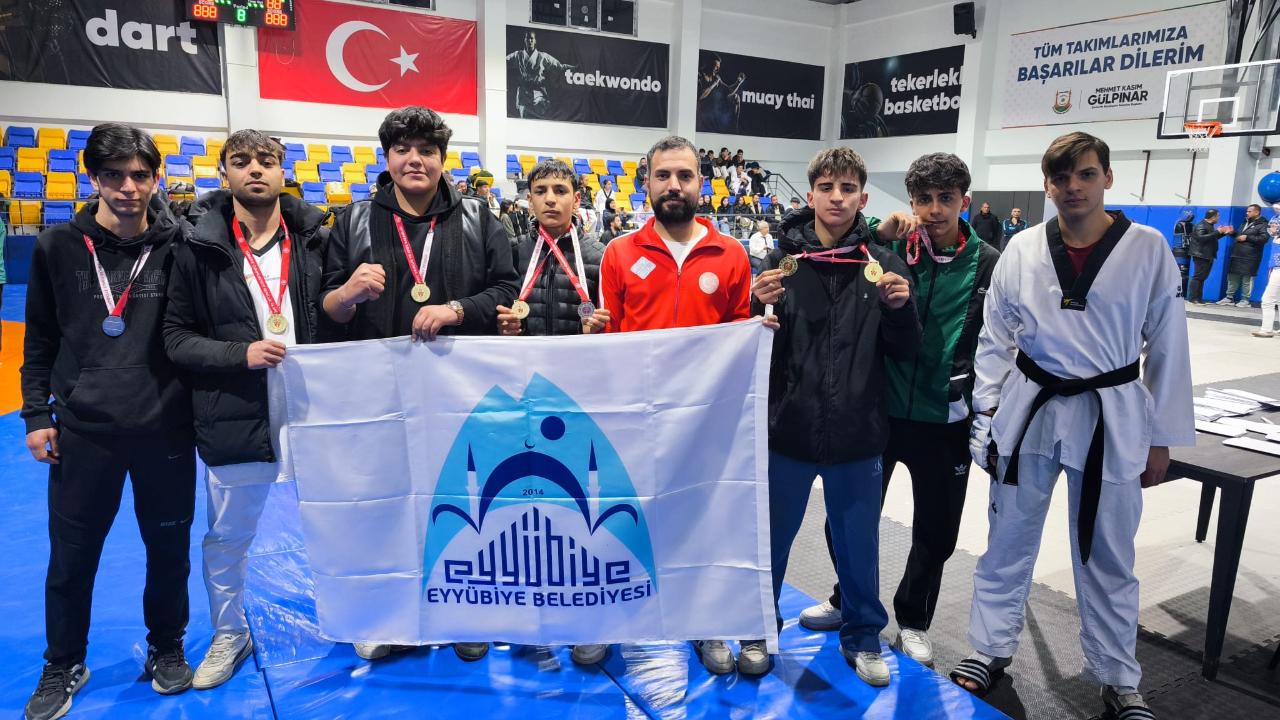 Eyyübiye Belediyesi sporcuları 9 madalya ile Alanya’ya gidiyor
