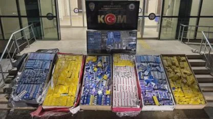 Şanlıurfa’da binlerce paket kaçak sigara ele geçirildi