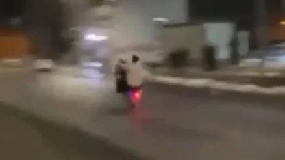 Şanlıurfa’da trafik güvenliğini tehlikeye atan motosiklet sürücüsüne ceza