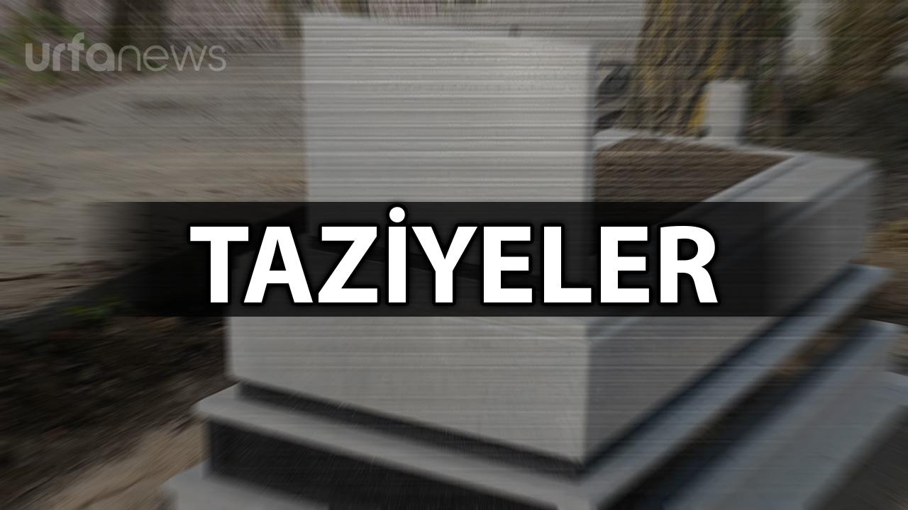 Şanlıurfa'da vefat edenler (30 Ocak 2026)