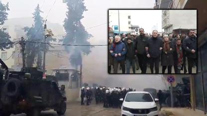Suruç'ta Rojava protestosuna polis müdahalesi