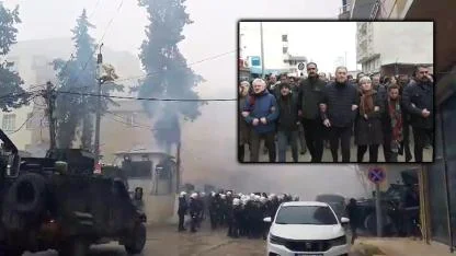 Suruç'ta Rojava protestosuna polis müdahalesi