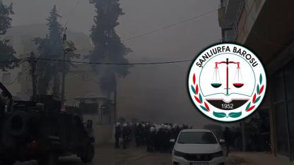 Suruç'taki polis müdahalesine barodan tepki