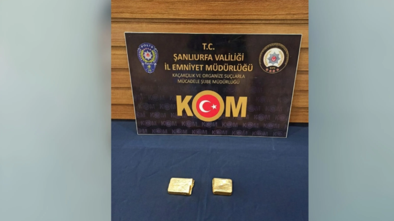 Şanlıurfa’da durdurulan araçta kaçak saf altın ele geçirildi