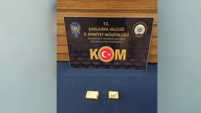 Şanlıurfa’da durdurulan araçta kaçak saf altın ele geçirildi