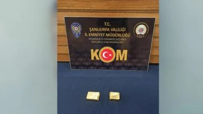 Şanlıurfa’da durdurulan araçta kaçak saf altın ele geçirildi