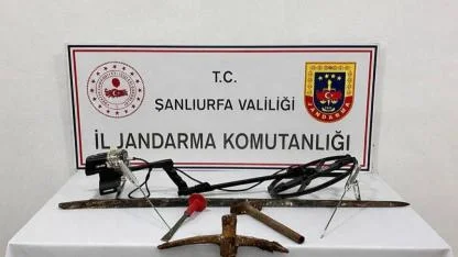 Şanlıurfa’da izinsiz kazı yapan 2 şahıs suçüstü yakalandı