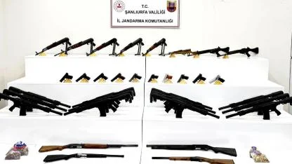 Şanlıurfa’da operasyonda çok sayıda mühimmat ele geçirildi