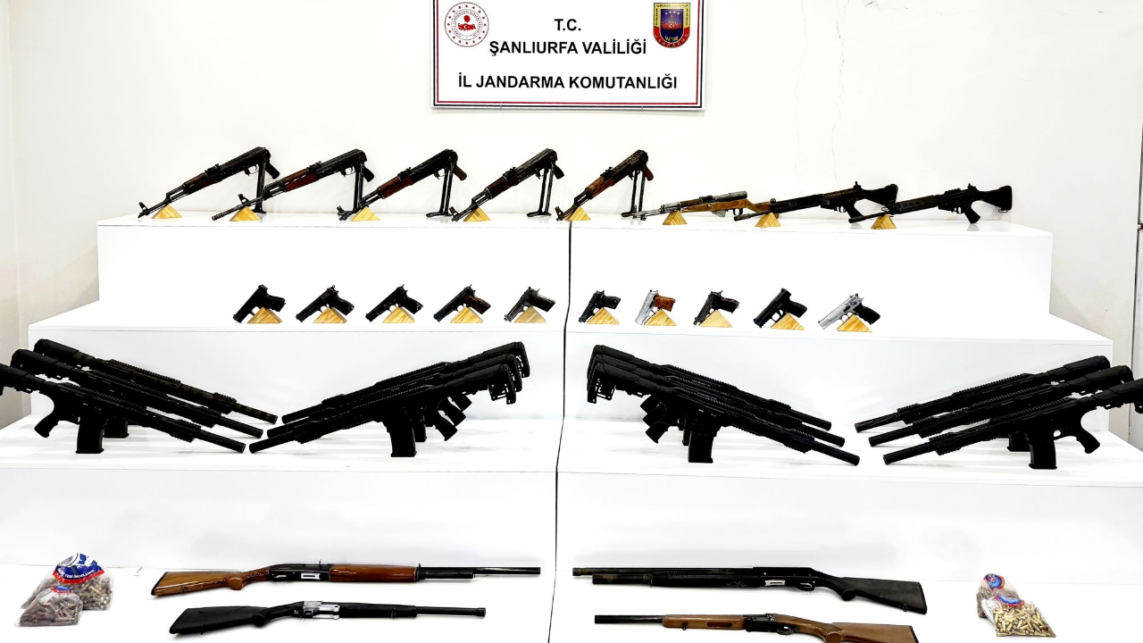Şanlıurfa’da operasyonda çok sayıda mühimmat ele geçirildi
