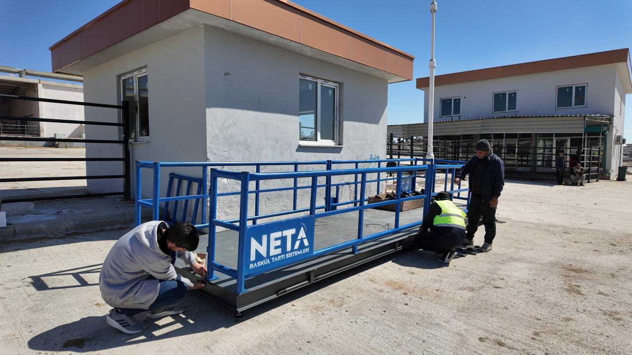 Şanlıurfa Canlı Hayvan Borsası’na elektronik baskül kuruldu