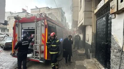 Şanlıurfa’da bir evde korkutan yangın!