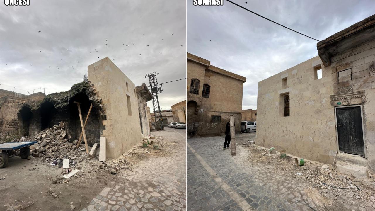 Şanlıurfa’da deprem sonrası tarihi sokaklar yenileniyor
