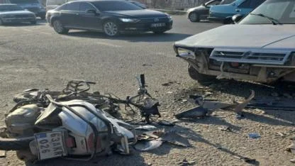 Şanlıurfa’da otomobil ile motosiklet çarpıştı: 1 ağır yaralı