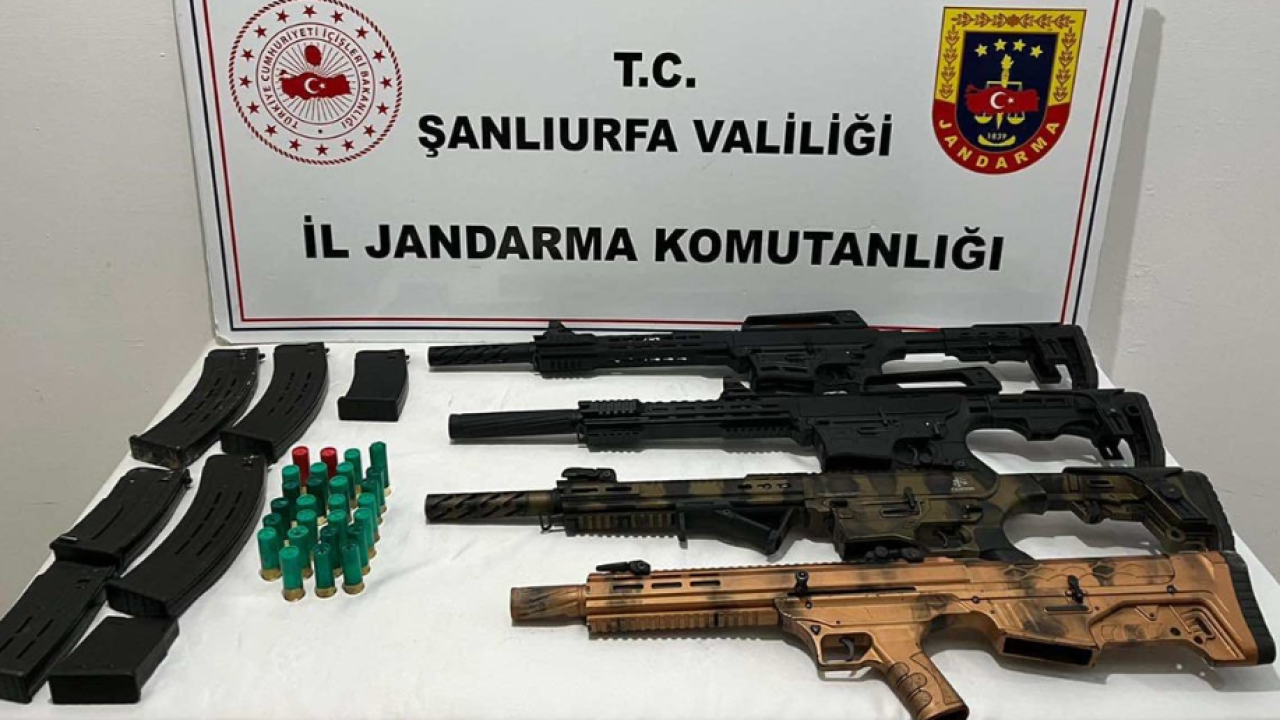 Şanlıurfa’da ruhsatsız silah operasyonu: 3 şahsa adli işlem