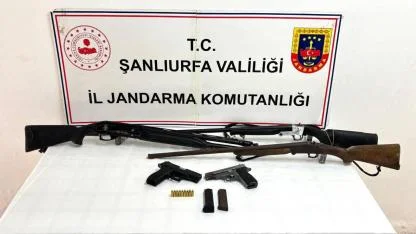 Şanlıurfa'da ruhsatsız silah operasyonu