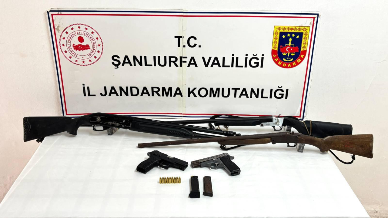 Şanlıurfa'da ruhsatsız silah operasyonu