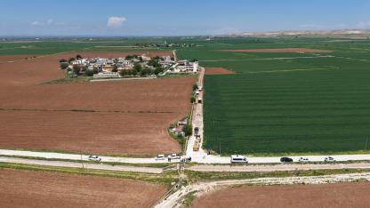 Büyükşehir, Harran’da 7,2 kilometrelik yolu yeniliyor