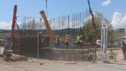 Evren Sanayi Sitesi’nde katlı köprülü kavşak projesinde çalışmalar sürüyor