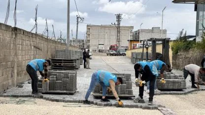 Eyyübiye’de yol çalışmaları sürüyor