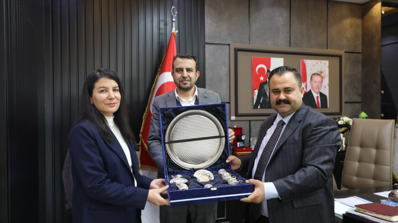 PTT Viranşehir Şube Müdürlüğü’nden Eş Başkan İnan’a ziyaret