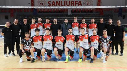 Şanlıurfa Büyükşehir Belediyesi Genç Erkekler Voleybol Takımından filede ikinci galibiyet