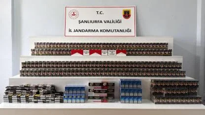 Şanlıurfa'da kaçak çay ve sigara ele geçirildi