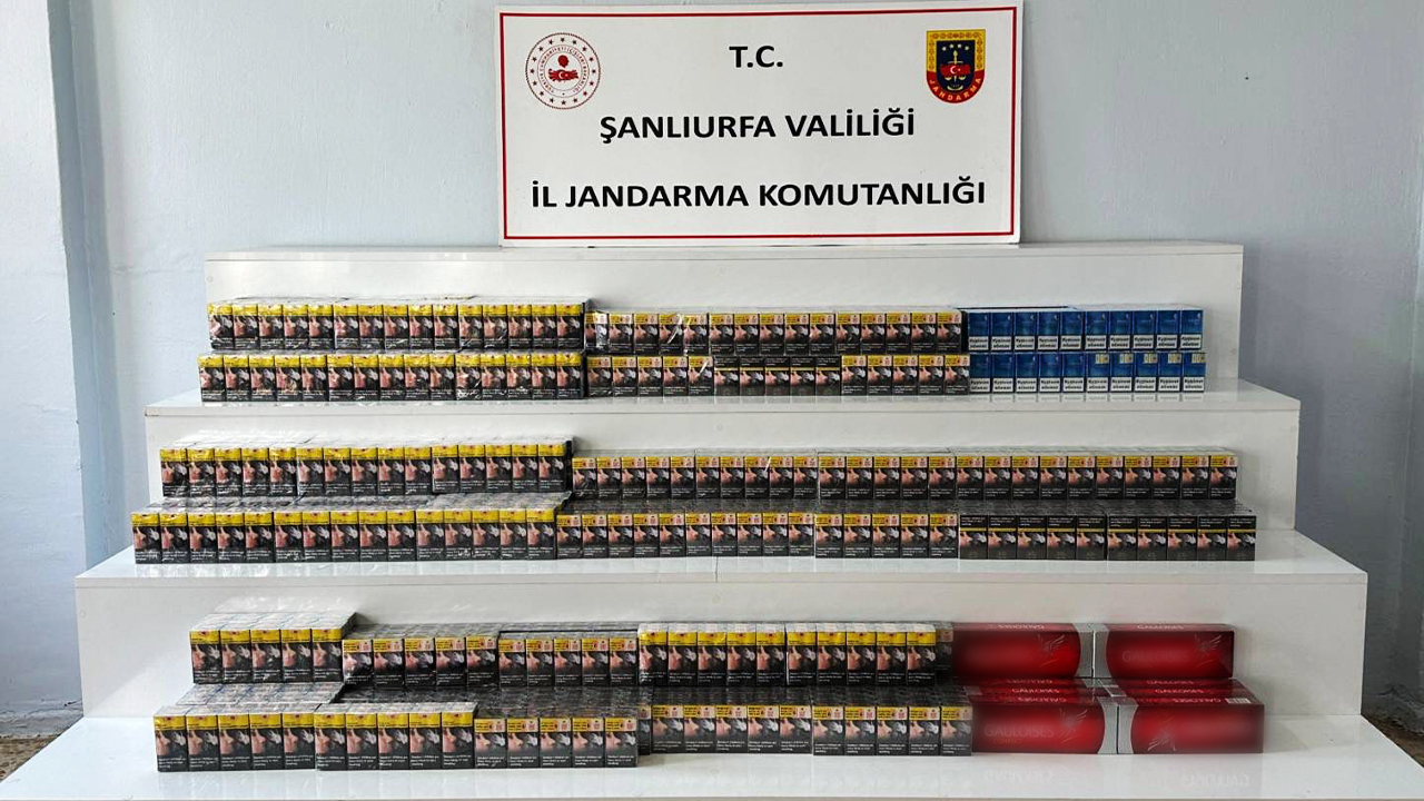 Şanlıurfa'nın ilçesinde kaçak sigara operasyonu