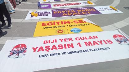 Şanlıurfa'da 1 Mayıs İşçi Bayramı halaylarla kutlandı