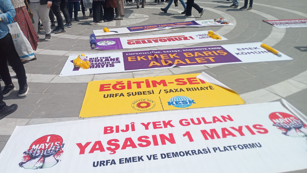 Şanlıurfa'da 1 Mayıs İşçi Bayramı halaylarla kutlandı
