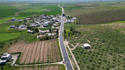Şanlıurfa’da 14 kilometrelik grup yolunda asfalt seferberliği sürüyor