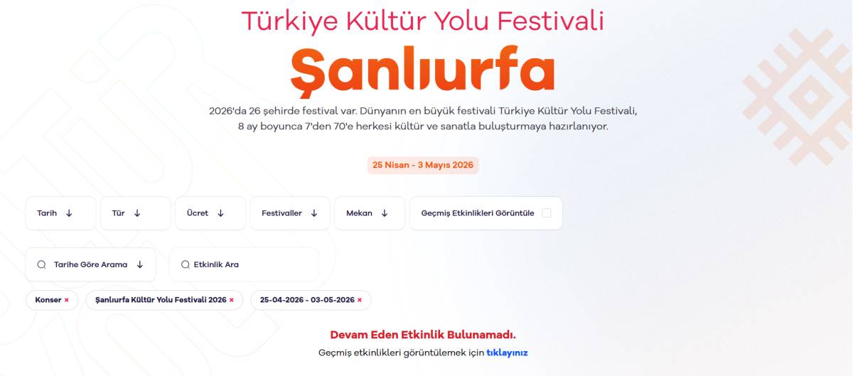 Şanlıurfa'da kültür yolu festivali konserleri iptal edildi