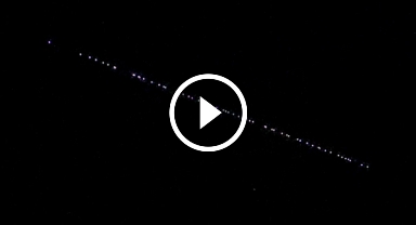 Starlink uyduları Şanlıurfa semalarında görüntülendi